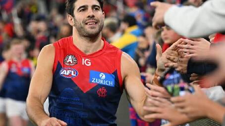 Melbourne are determind to take the pressure off star man Christian Petracca. (James Ross/AAP PHOTOS)