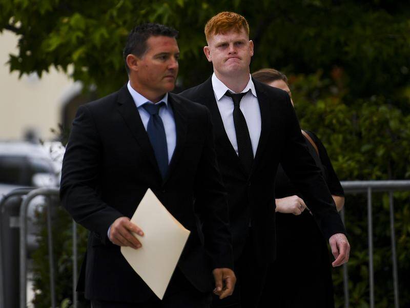 Corey Horsburgh (right) has been fined after being caught drink driving early on Christmas Day.
