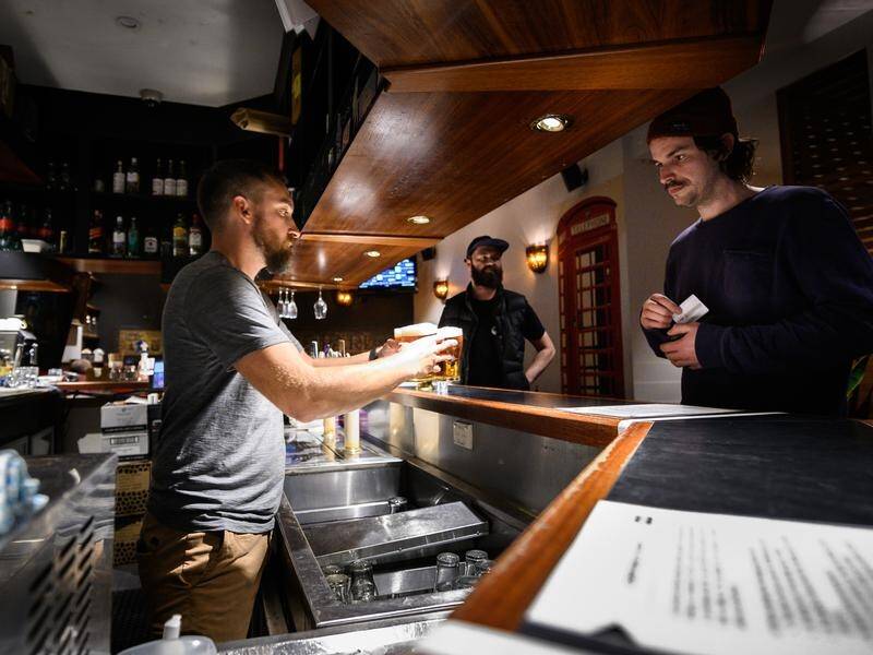 The Woolpack Hotel in Sydney's Redfern was one venue excited to welcome back keen locals.