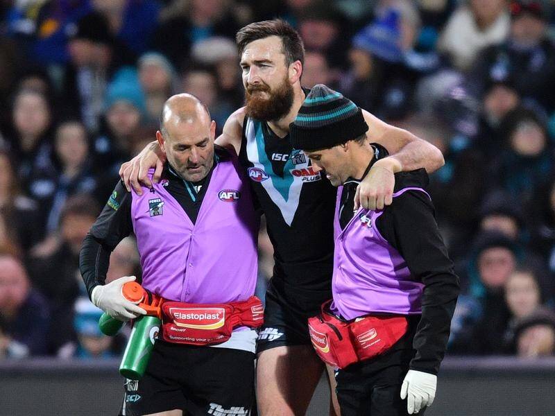 Charlie Dixon could miss the opening round of the AFL season after breaking a leg last year.