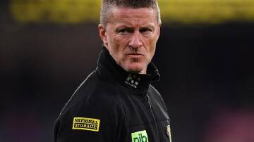 Damien Hardwick has questioned the umpires' call not to award his team a 50m penalty against Sydney.
