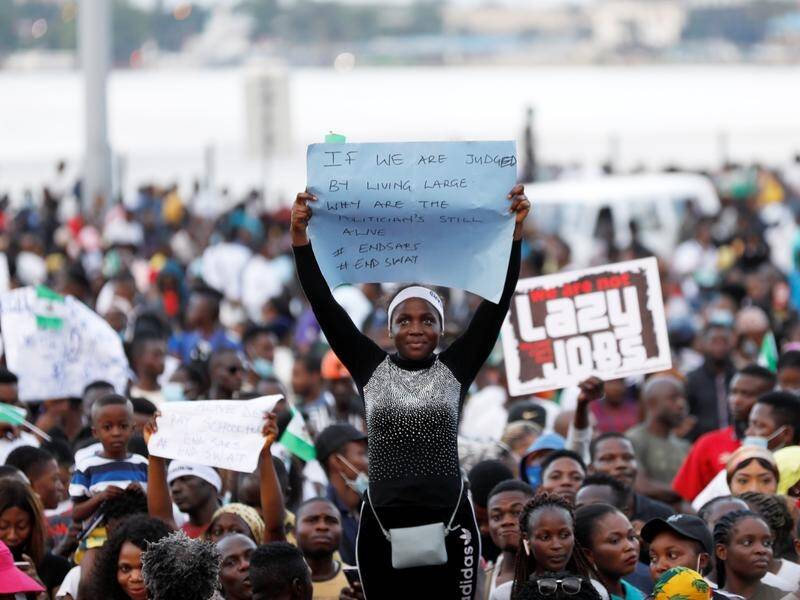 Protests against police brutality have been staged across Nigeria.