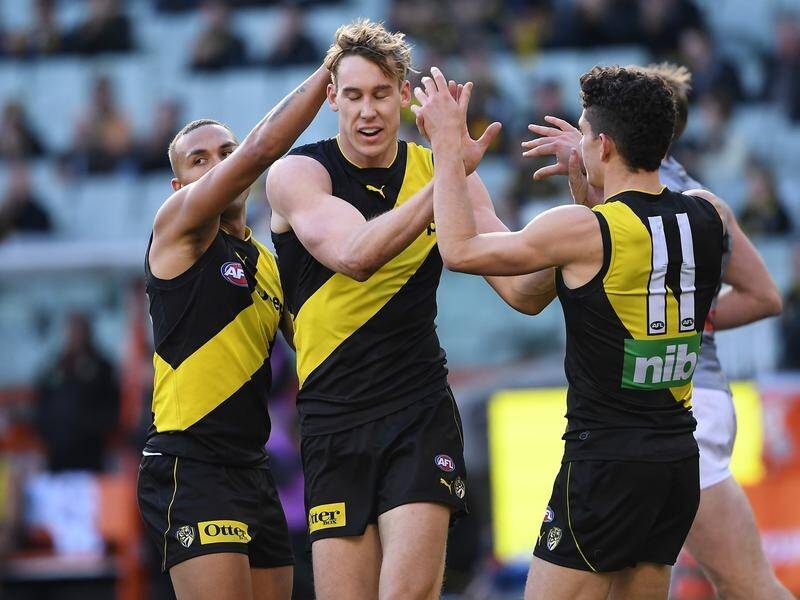 Tom Lynch kicked three goals as Richmond beat Port Adelaide by 38 points at the MCG.