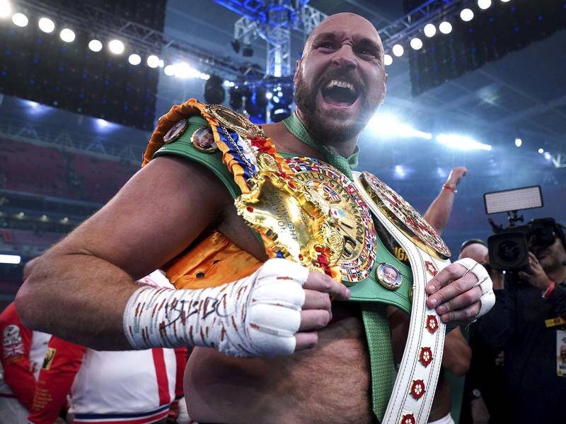 Heavyweight world champion Tyson Fury is heading back to the ring after a short retirement. (AP PHOTO)