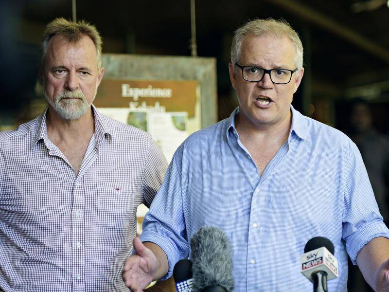 Nigel Scullion, with Prime Minister Scott Morrison, is the third minister to announce retirement.