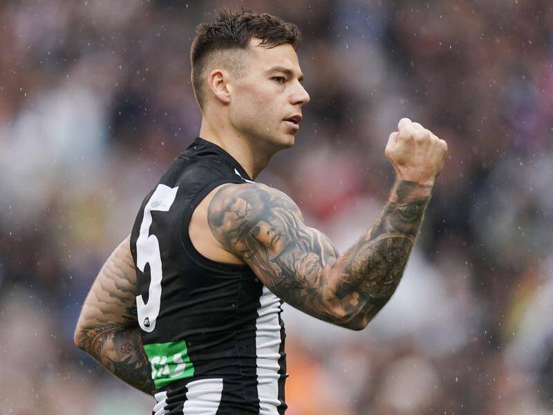 Jamie Elliott has played 105 AFL games for Collingwood since his 2012 debut, and maybe his last.