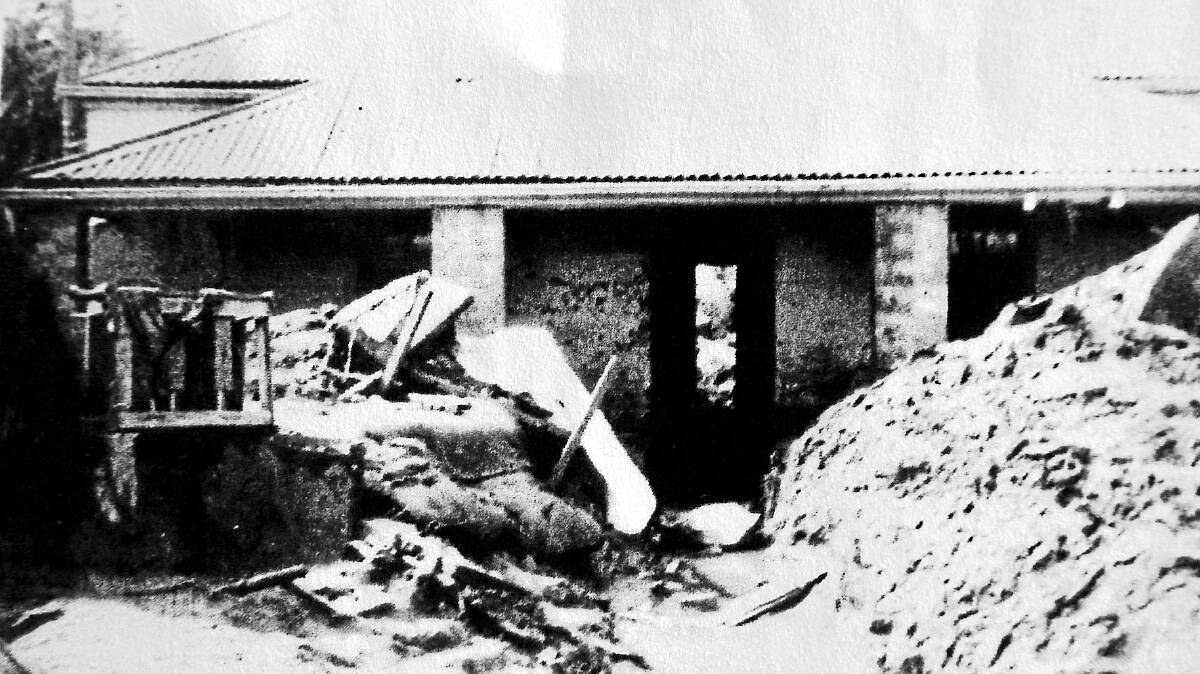 Barbara’s family home after the flood.