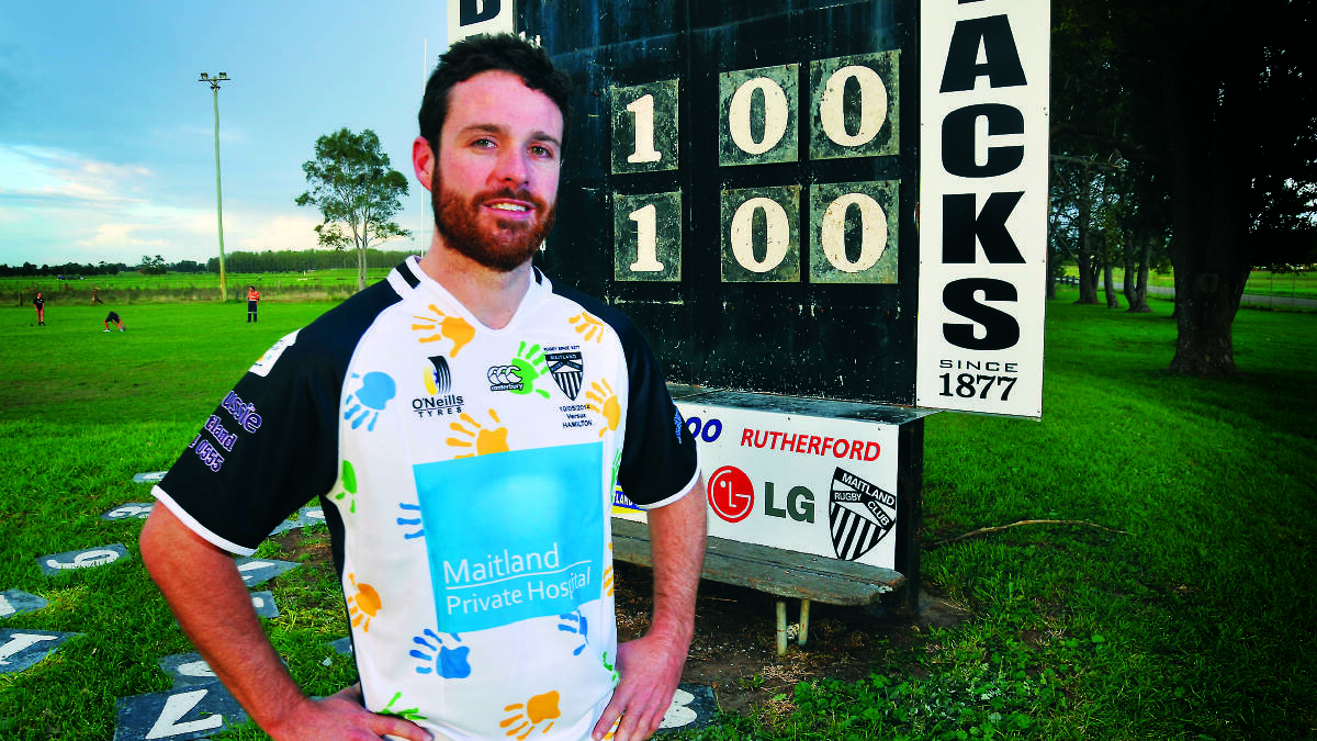 Jono O'Toole joins the Maitland Blacks' 100 first-game club on Saturday.