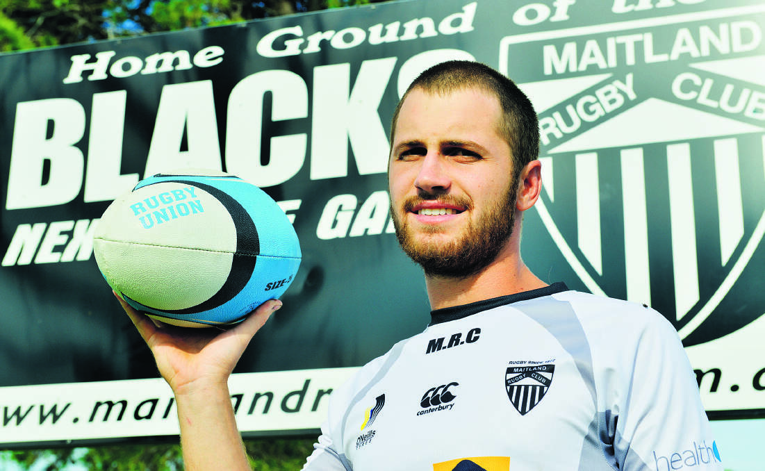 EXCITED: Tom Quinn returns to the Maitland Blacks line-up two years after tearing his anterior cruciate ligament.