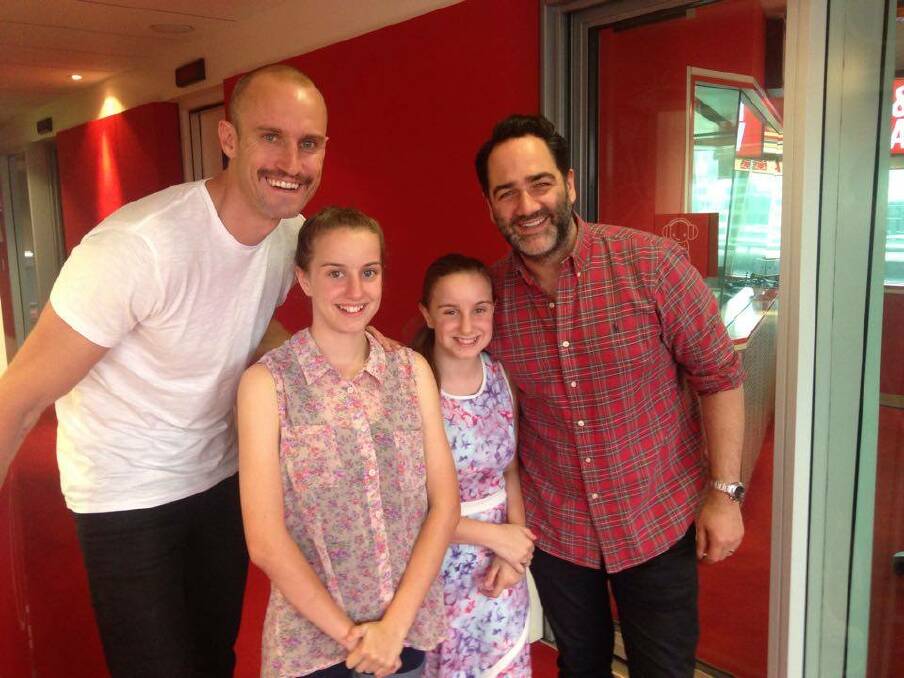 TAYLOR SWIFT: Fitzy, Chloe and Jorja Hope, and Wippa at Nova FM in Sydney. 