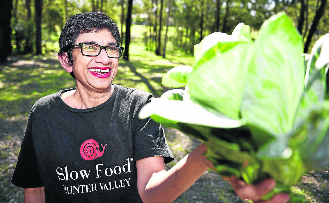 SLOW FOOD ADVOCATE:  Amorelle Dempster says food is one of the great benefits of living in a multicultural community.   	Picture by PERRY DUFFIN
