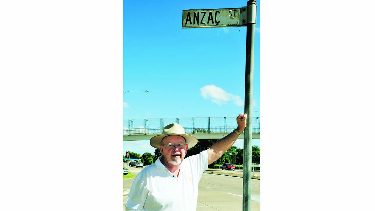 MORE LIKE IT:   Historian keven Short At Anzac Street which was originally Beckmann Street.  	Picture by CATH BOWEN