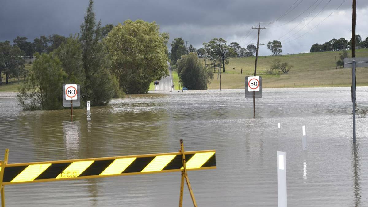 ONLINE PETITION: Testers Hollow at the height of the flood. The road is still impassable.