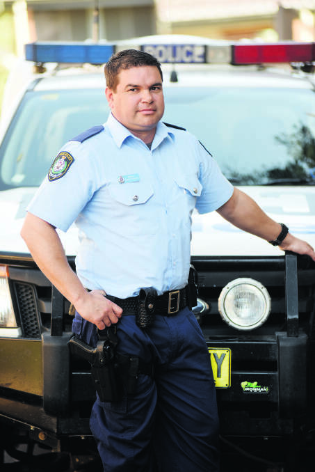 INDIGENOUS OFFICER:  Probationary Constable Garth Mercy.  	Picture by CATH BOWEN