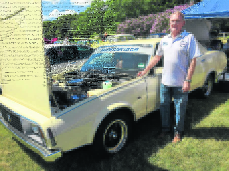 REVHEAD’S PARADISE:  Brian Andrews shows off his Leyland P76.	Picture by ALAN HARDIE