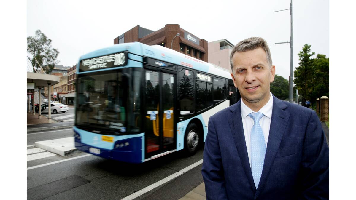 SHOCK ANNOUNCEMENT:  Transport Minister Andrew Constance in Newcastle on Thursday.	Picture by RYAN OSLAND
