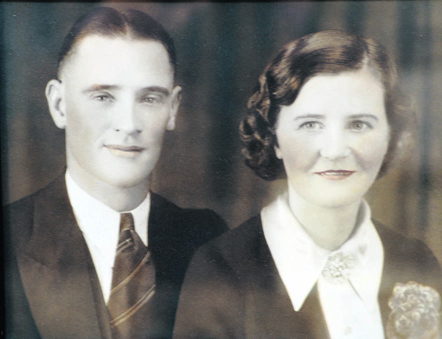 HAPPY COUPLE:  Norm Dilley and his wife Marjorie before the war years, which took his life in 1945.