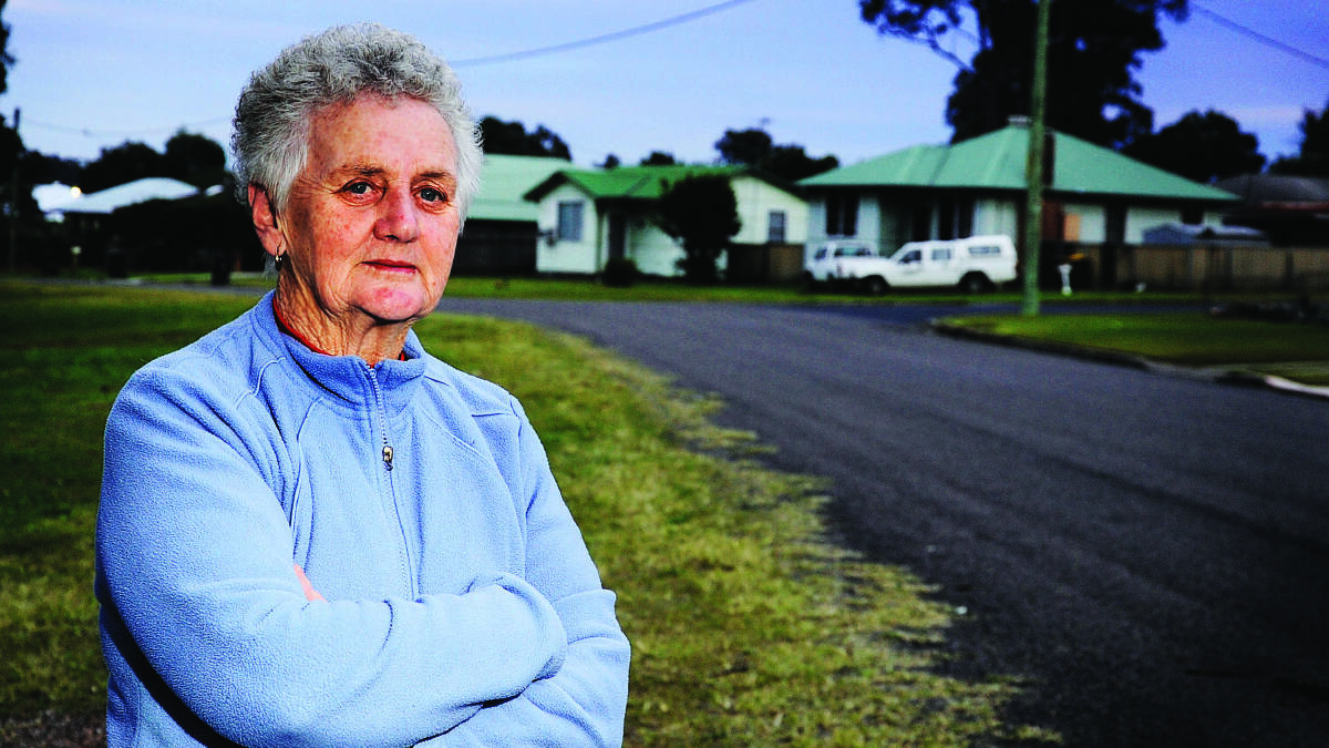 ATTRACTION FOR VANDALS: East Maitland resident Sandra Lee is worried by plans to build a skate park. 