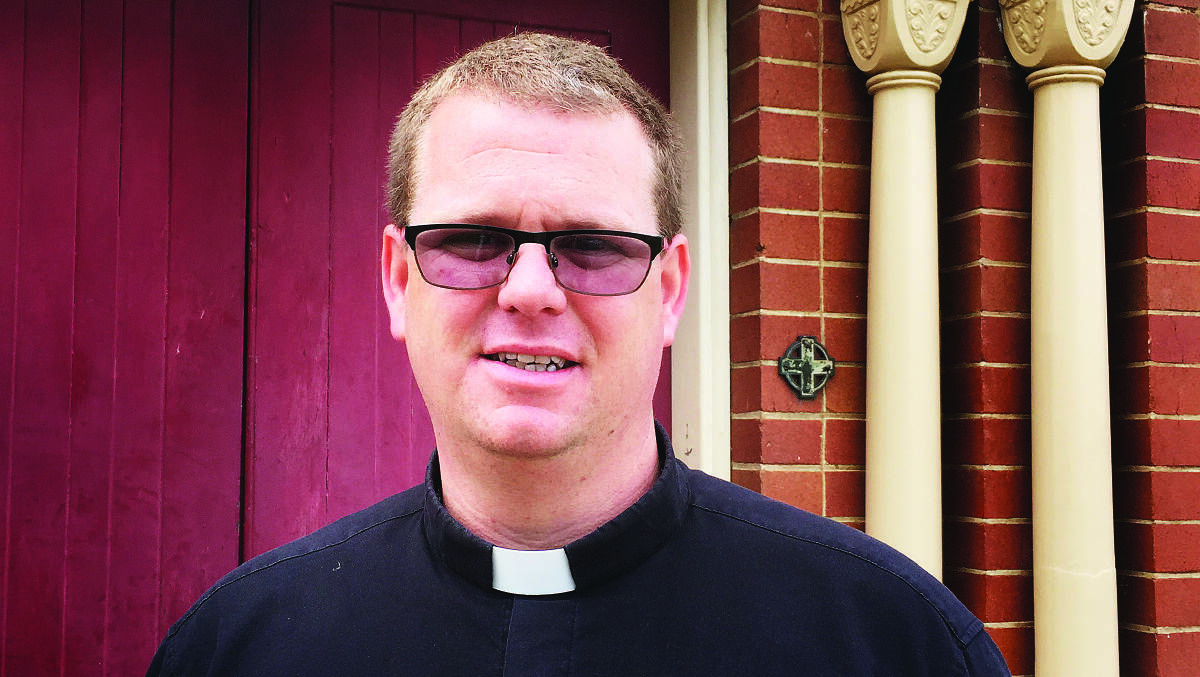 EASTER DAY: Father Peter Street who was ordained in December.