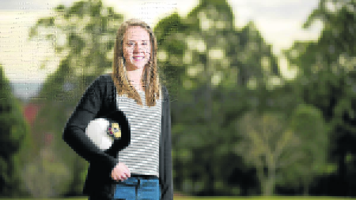 FEELING SWELL:  Charlotte Weatherall, who was awarded the prestigious Australian Naval Institute Prize.  