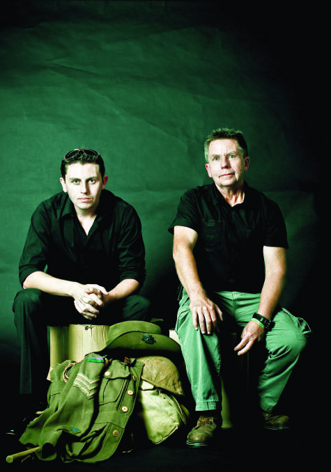 FAMILY HISTORIES: The men behind the feature film The 34th Battalion, Luke and Ian Sparke.