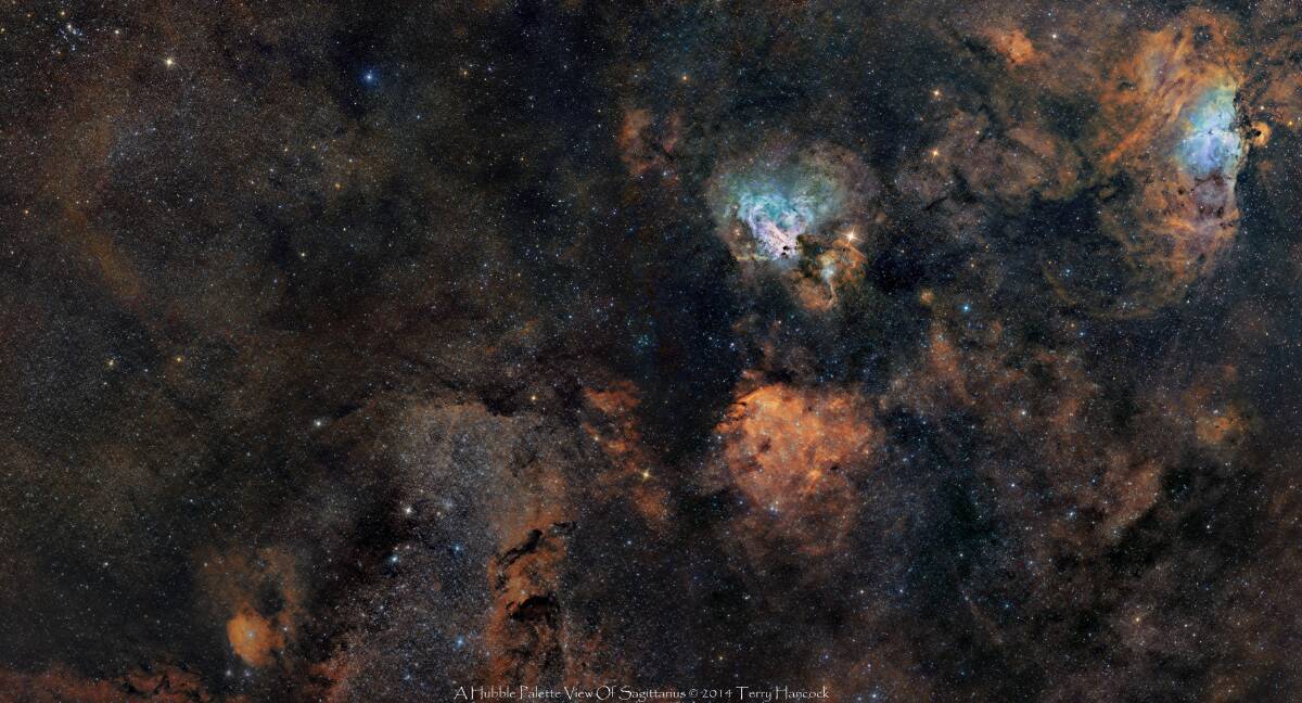 STAR DUST: Terry Hancock’s picture of a a kaleidoscope of stars and dust clouds. 