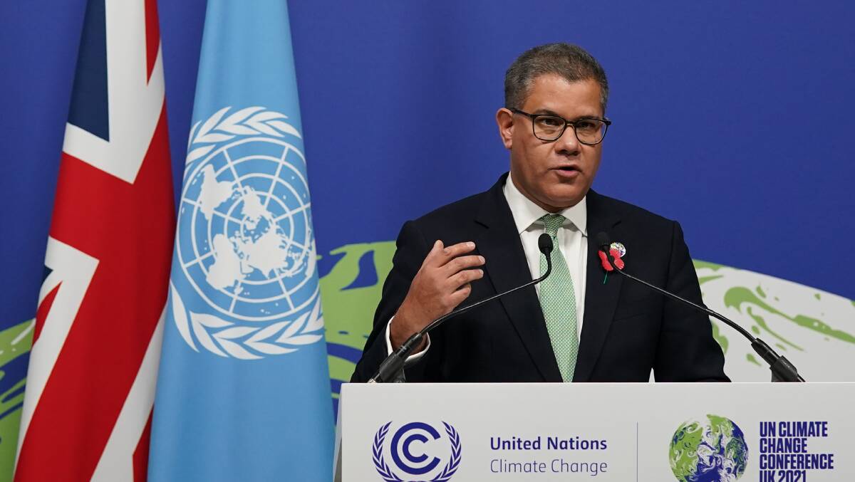 COP26 chairman Alok Sharma apologised for the negotiations' failure to produce an agreement to phase out coal, to much sympathy from delegates. Picture: Getty Images