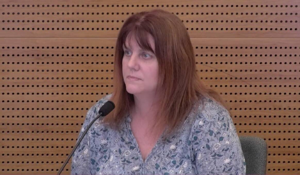Ms Heald gives evidence to the Financial Services Royal Commission on Wednesday.
