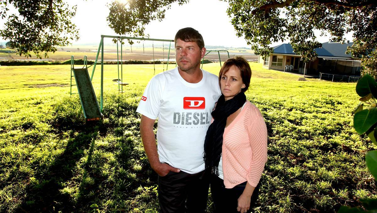 Andrew and Kylie Neale discovered their Gillieston Heights property was affected by mine subsidence after they purchased it.