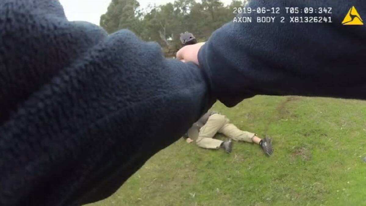 Released: The bodycam footage of police shooting armed man