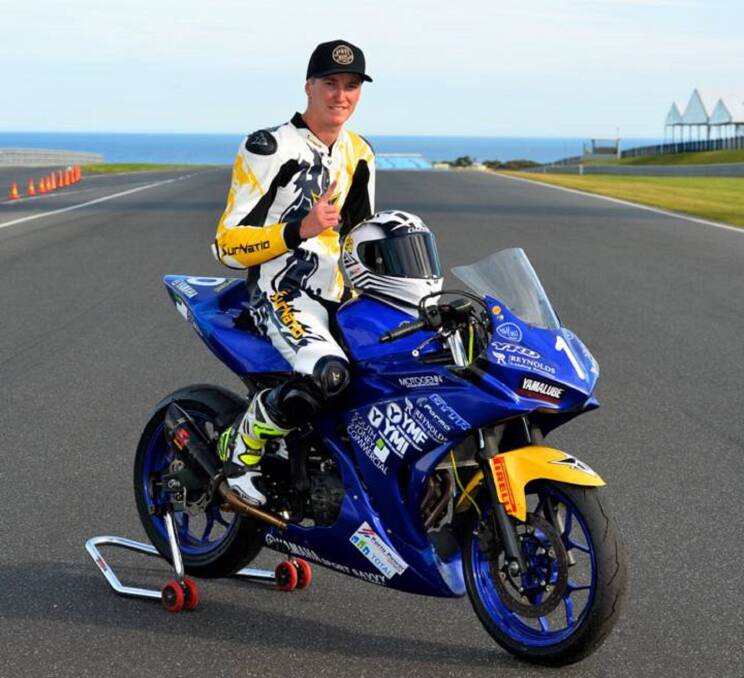SPEED: Hunter Ford was an emerging motorcycle star on the cusp of a two-year stint in Europe when he was arrested and charged. 