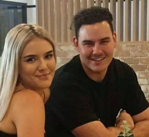 Emerald Wardle and Jordan Miller in happier times. Miller successfully appealed against his murder conviction on Friday. 