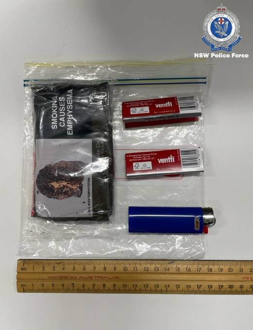 VALUEABLE: Tobacco and a lighter seized as part of the investigation into the airdrop of contraband in Cessnock Correctional Centre. 
