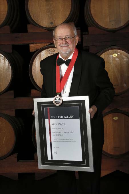 Kevin Sobels was made a Living Legend of Hunter wine at the 2014 Hunter Valley Wine and Tourism Awards.