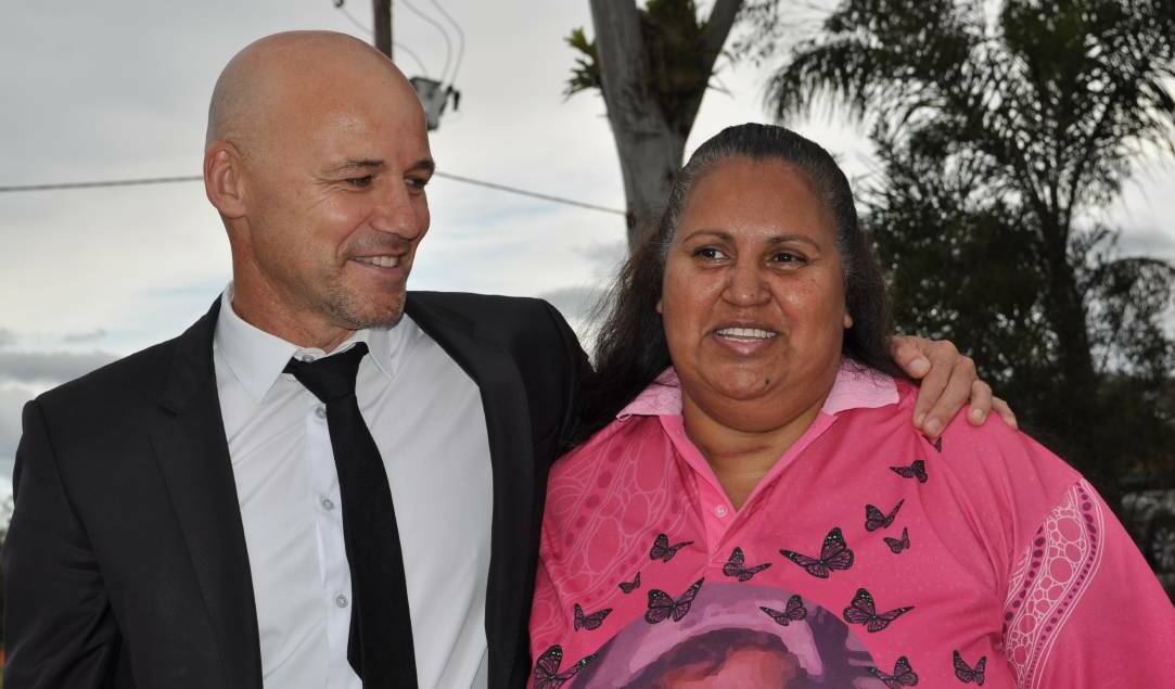 Gary Jubelin and Michelle Jarrett who is the aunt of Evelyn Greenup, 4, who was murdered in Bowraville. File picture