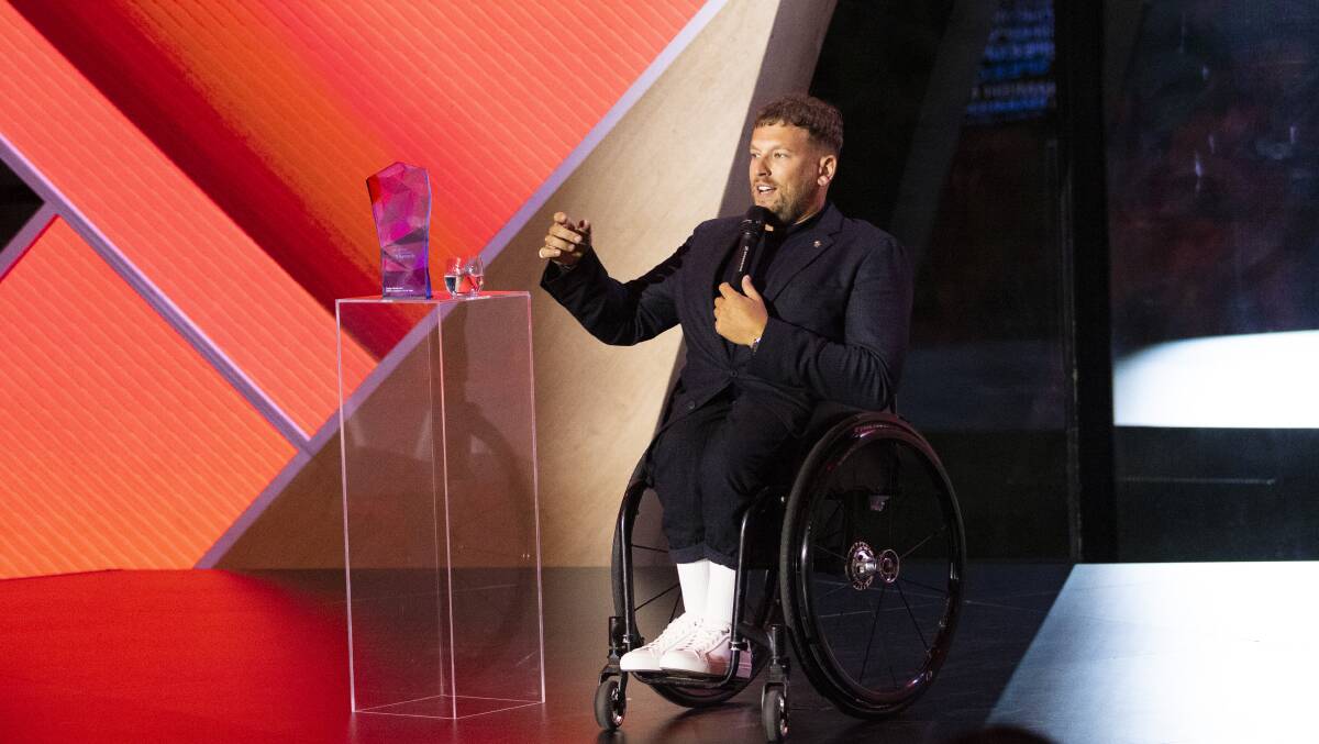 Dylan Alcott was named Australian of the Year on Tuesday night. Picture: Keegan Carroll