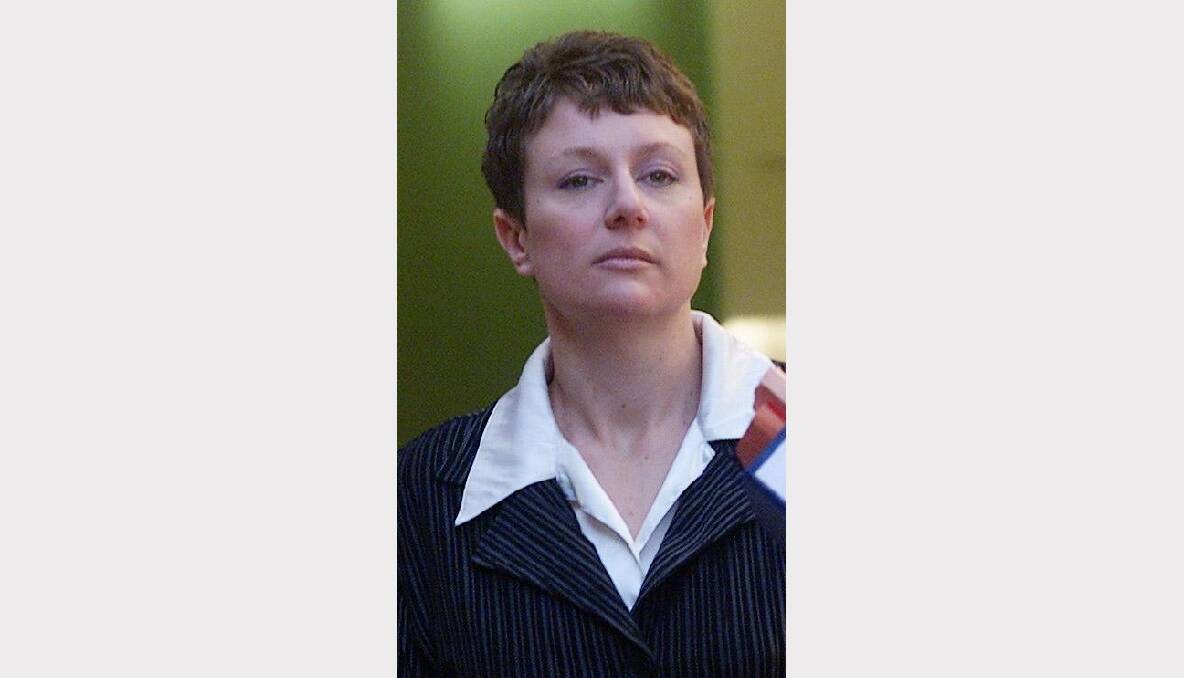 Kathleen Folbigg leaves Newcastle Court in 2003.