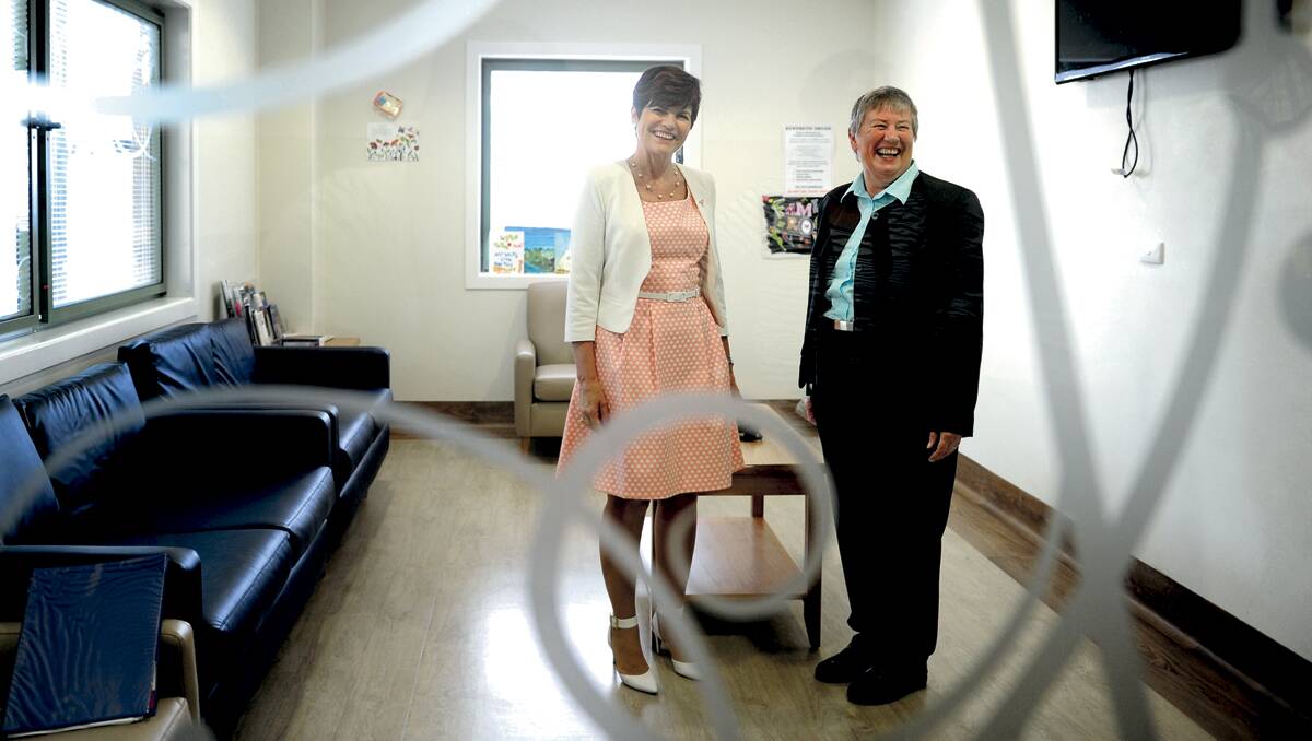 ALL SMILES:  Maitland MP Robyn Parker with Hunter Valley Mental Health Services clinical director Dr Marcia Fogarty at the refurbished complex.  