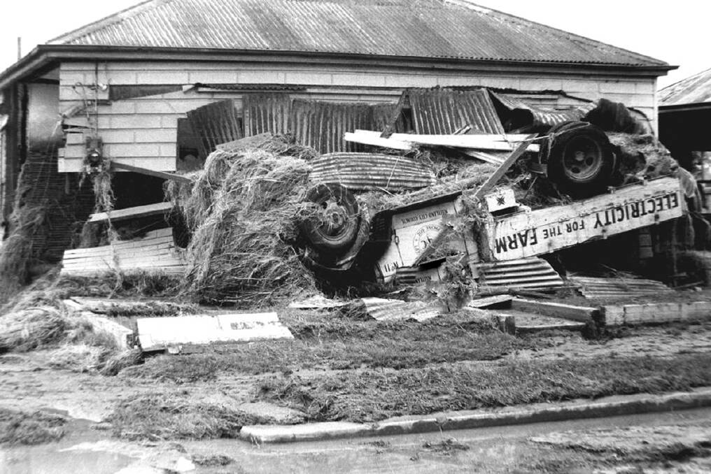 The 1955 flood was one of six major floods to devastate the city between 1949 and 1955.