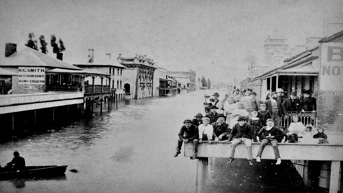 Scenes of devastation from the 1893 flood.