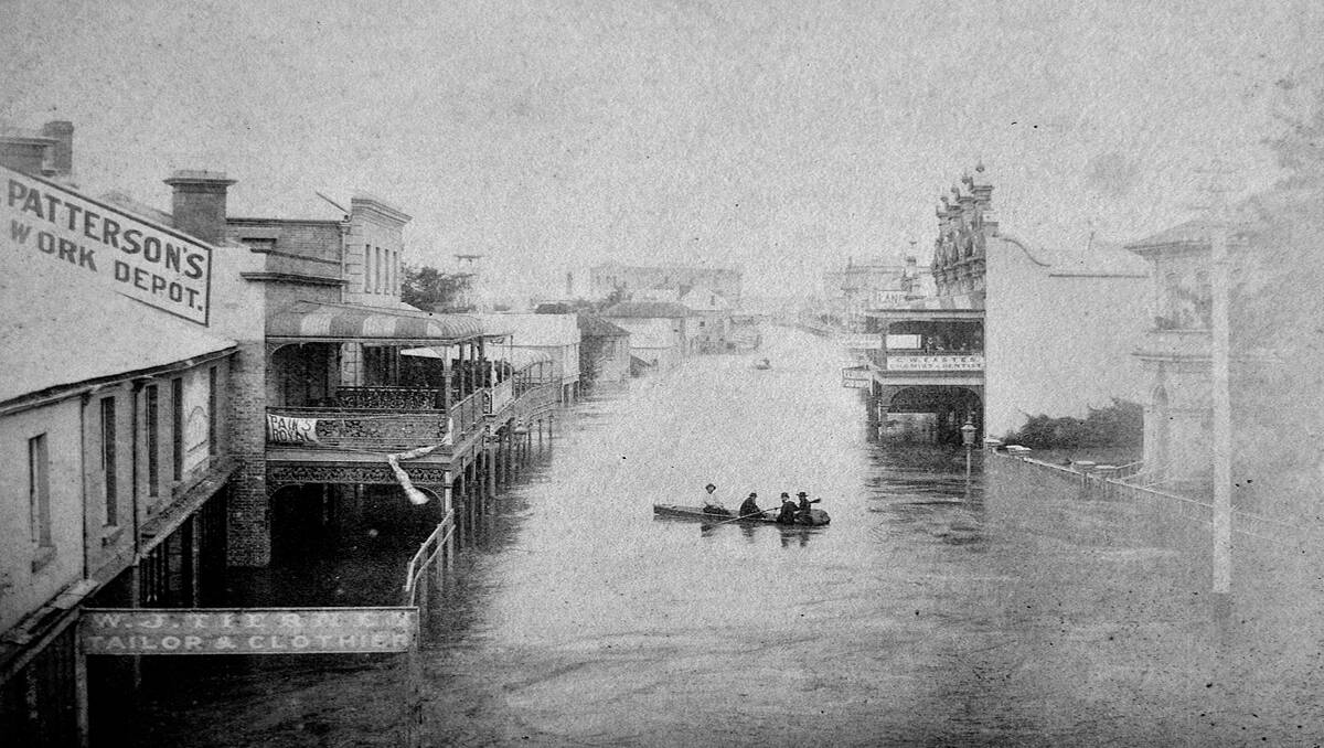 Scenes of devastation from the 1893 flood.
