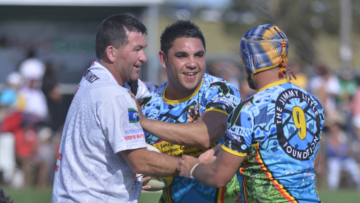 Action from the annual NSW Aboriginal Rugby League Knockout is now down to the final four. PICTURE Stuart Scott.