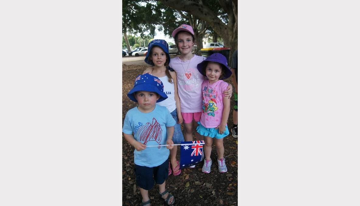 Toby Campbell, Bethany Campbell, Caitlin Card and Zoe Card, of East Maitland.