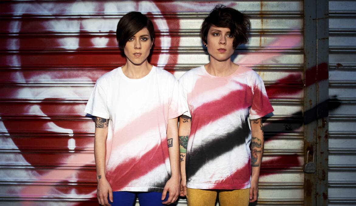 HEART BEATS: Tegan and Sara have released a new record called Heartthrob and are returning to Maitland for Groovin The Moo.