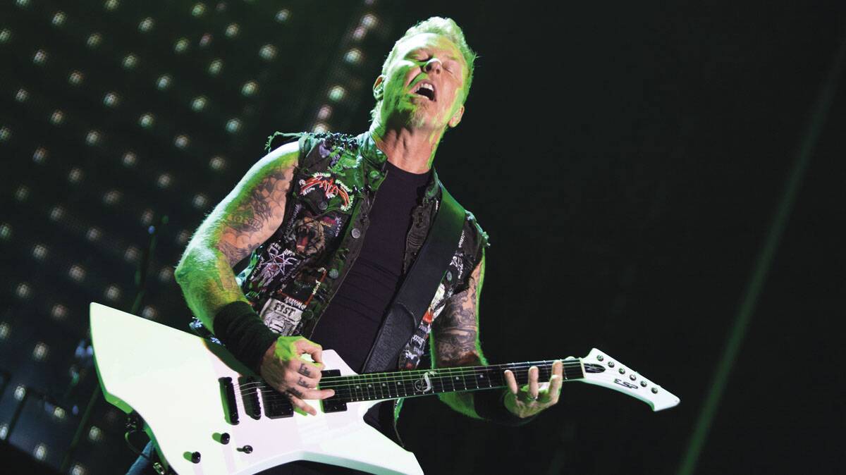 James Hetfield of Metallica. Image by KEVIN BULL
