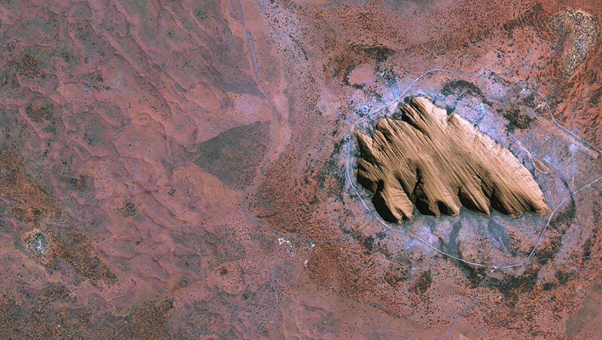 IMPRESSIVE: Uluru as seen from Kompsat-2.